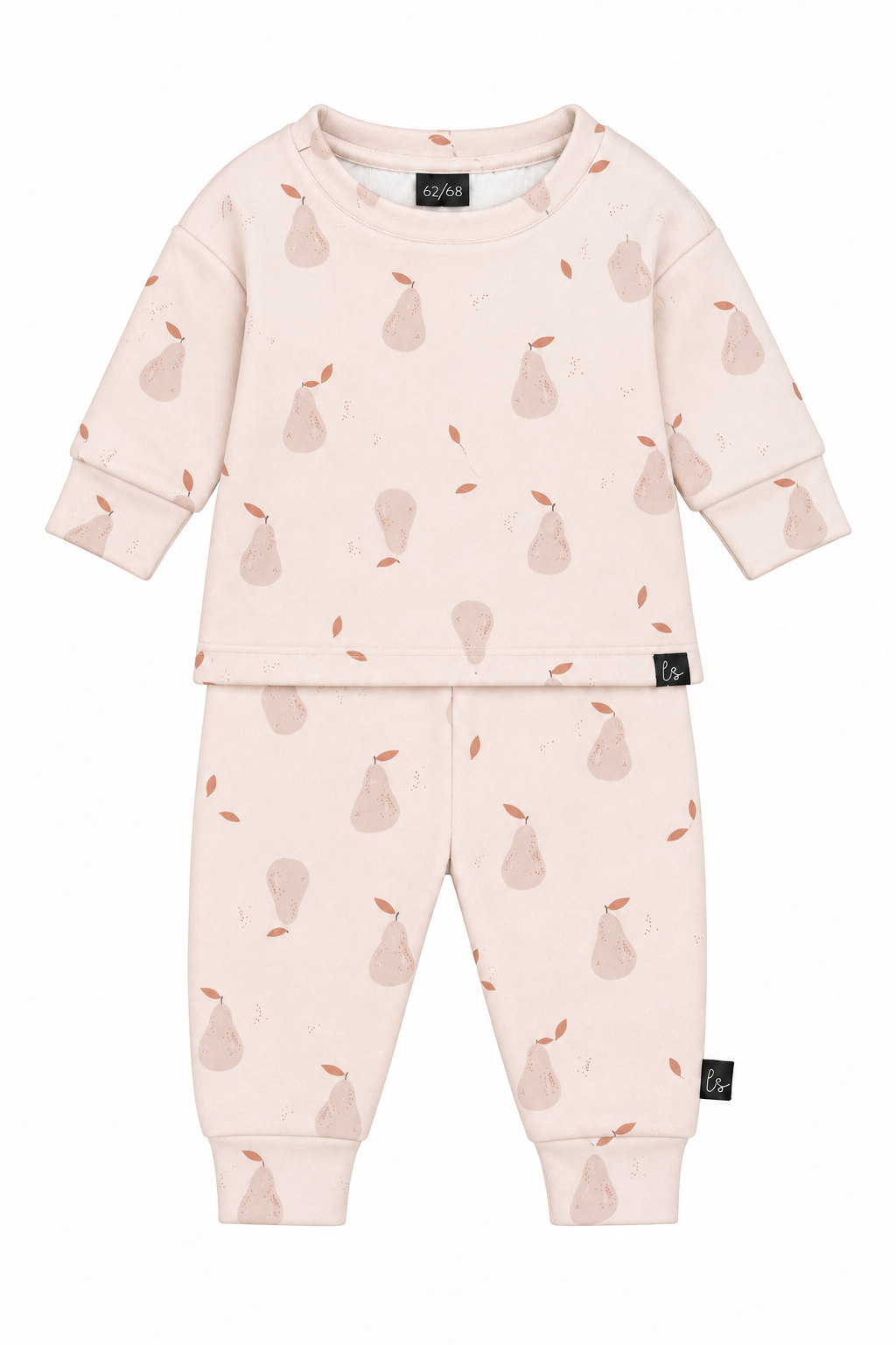 Jogger set peertjes licht beige PRE-ORDER