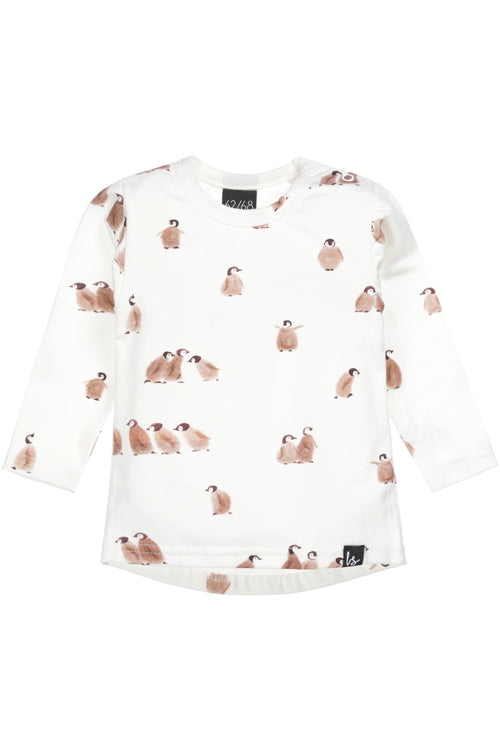 Penguin Langarmshirt (abgerundeter Rücken)