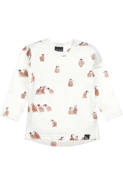 Penguin Langarmshirt (abgerundeter Rücken)