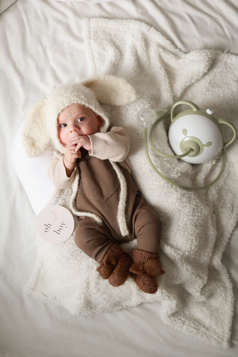 Pocket tuinpakje rib light oak - PRE-ORDER
