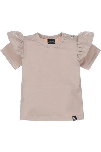 Rüschen-T-Shirt (Sand)