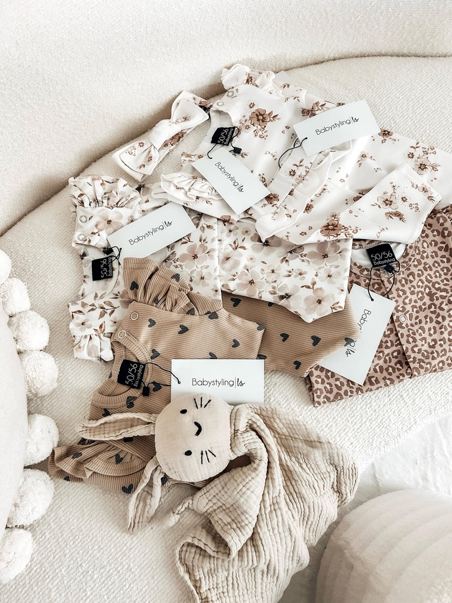Leggings mit gerippten Herzen