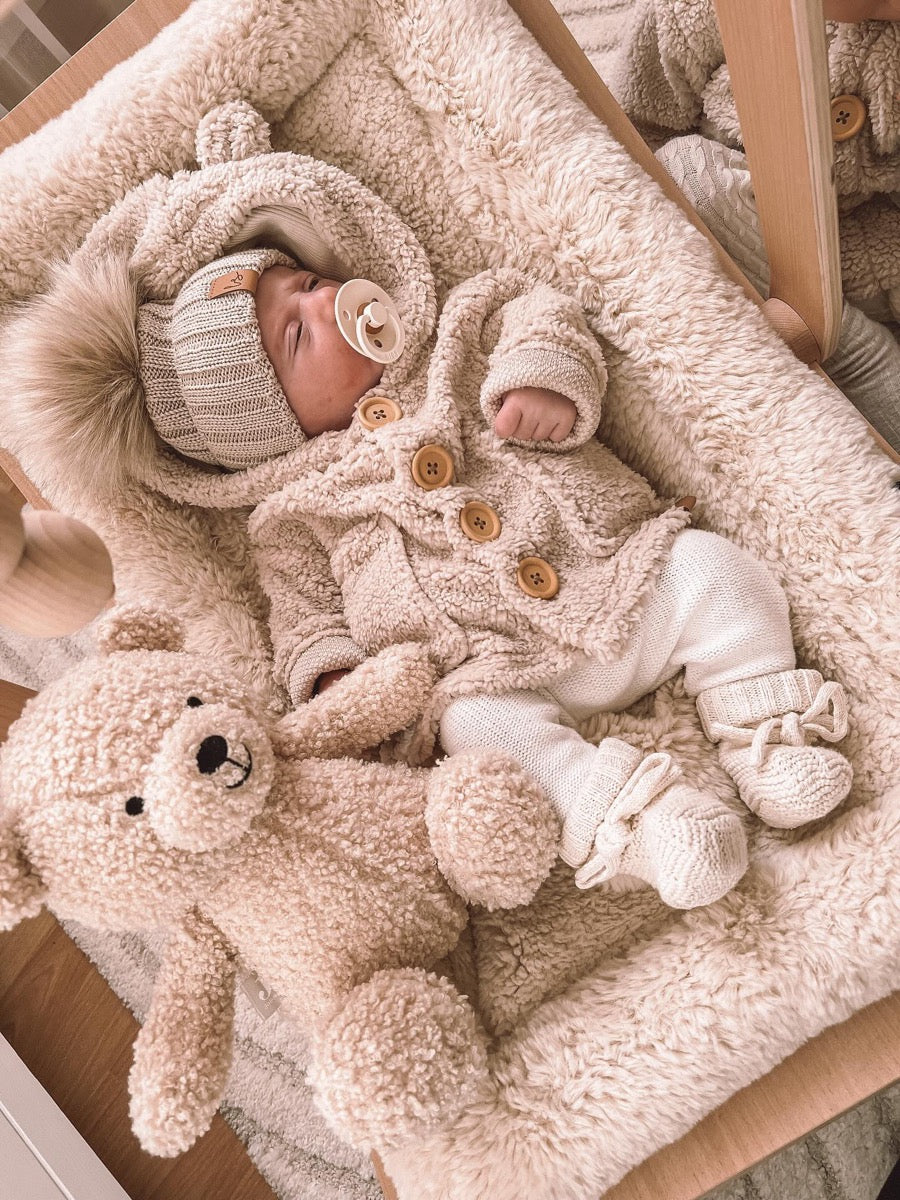 Teddy jacket sand